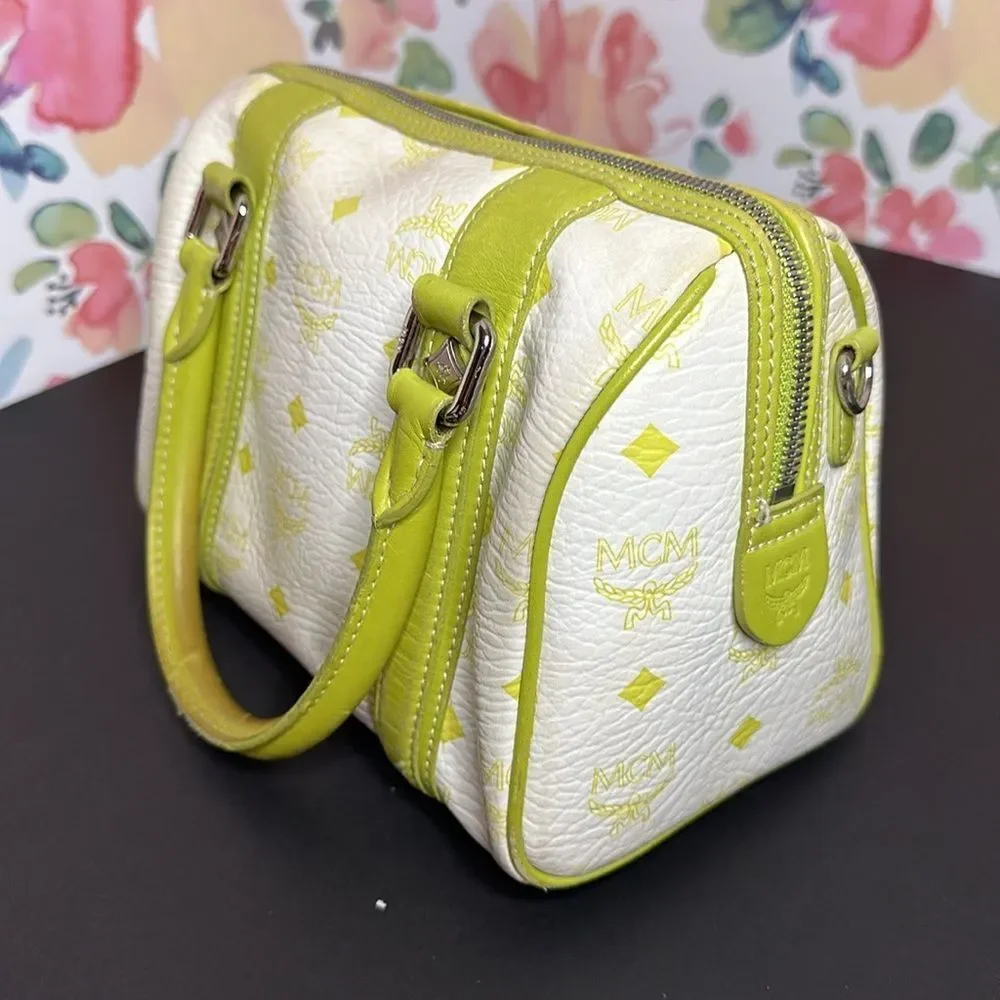 💯Authentic MCM Boston Handbag - Small🍀 - Picture 3 of 16